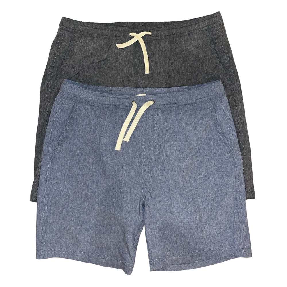 Fair Harbor Lot Of 2 Boy’s The One Shorts Lined Blue & Grey XL (Sz 14-16) NWOT